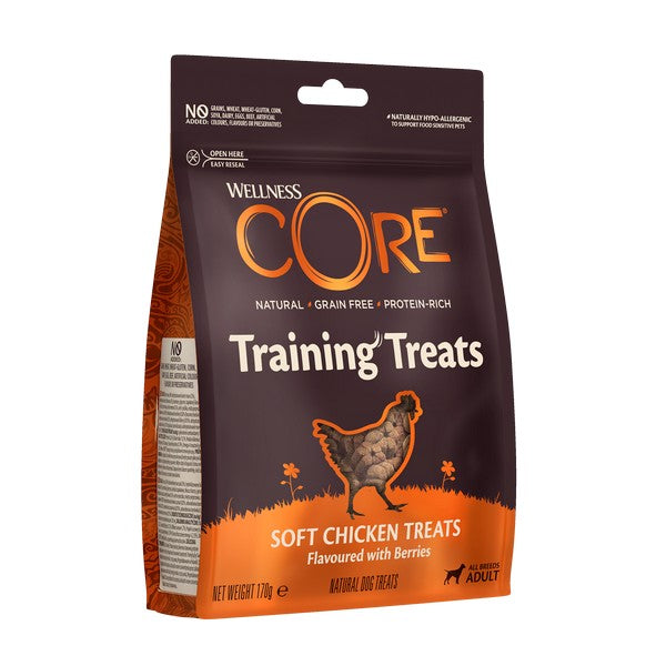 Wellness CORE Dog Treats Adult Training Treats Chicken with Berries 170g