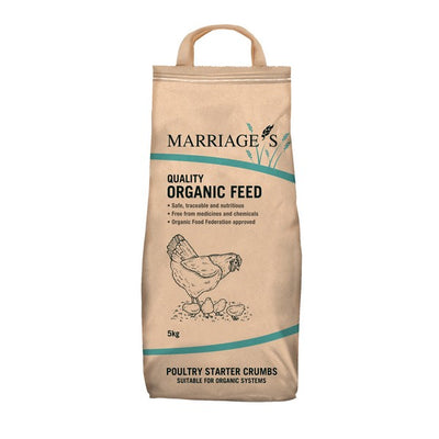 Marriages Organic Poultry Starter Crumbs 5kg