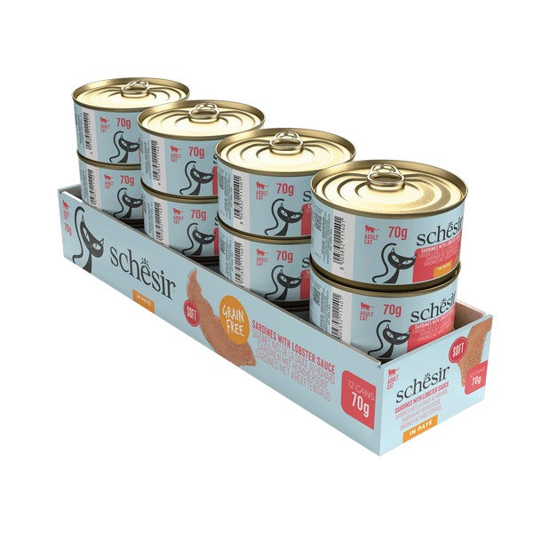 Schesir Grill Pate Cat Can Sardine in Lobster Consomme 70g