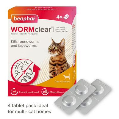 Beaphar WORMclear Cat 4 Tablet