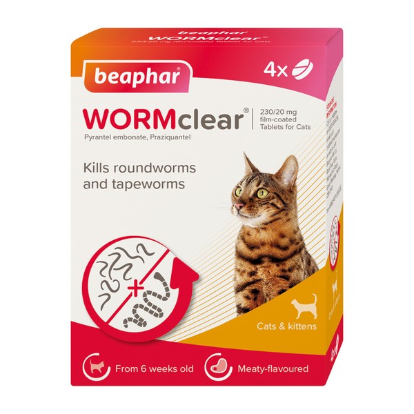 Beaphar WORMclear Cat 4 Tablet