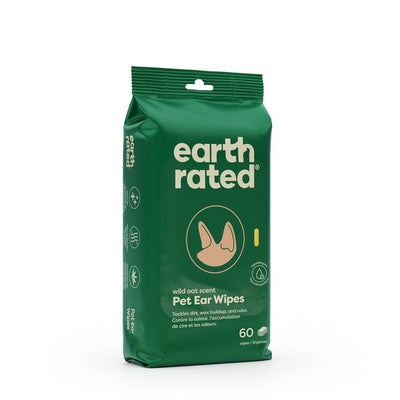 Earth Rated Ear Wipes 60 Wipes