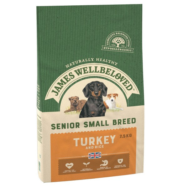 Wellbeloved Turkey and Rice Senior Small Breed 7.5kg