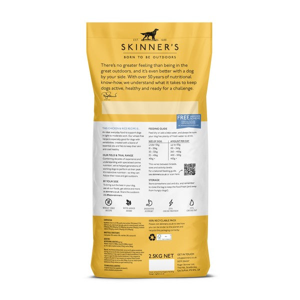 Skinners Field and Trial Adult Dog Food - with Rice