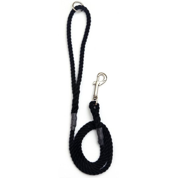 Animate Trigger Hook Rope Gun Dog Lead Black 12mmx1.2m