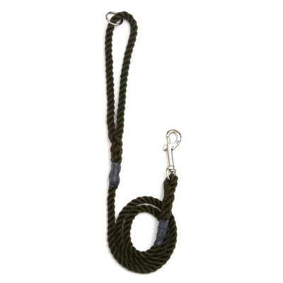 Animate Trigger Hook Rope Gun Dog Lead Olive 12mmx1.2m