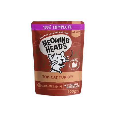 Meowing Heads Top Cat Turkey 100g