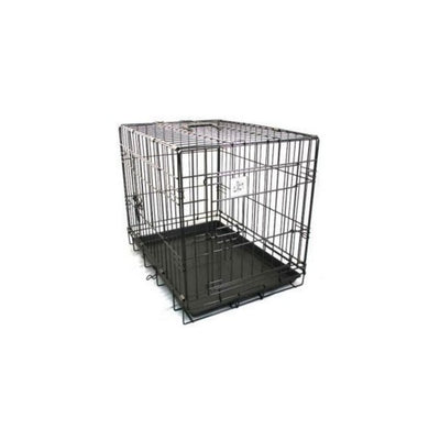 Dog Life Small Black Dog Crate 24"