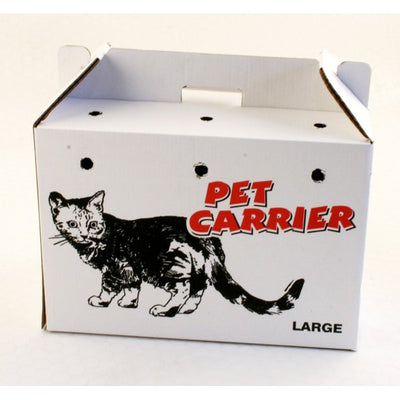 PPI Cardboard Animal Carriers Large 460x255x320mm