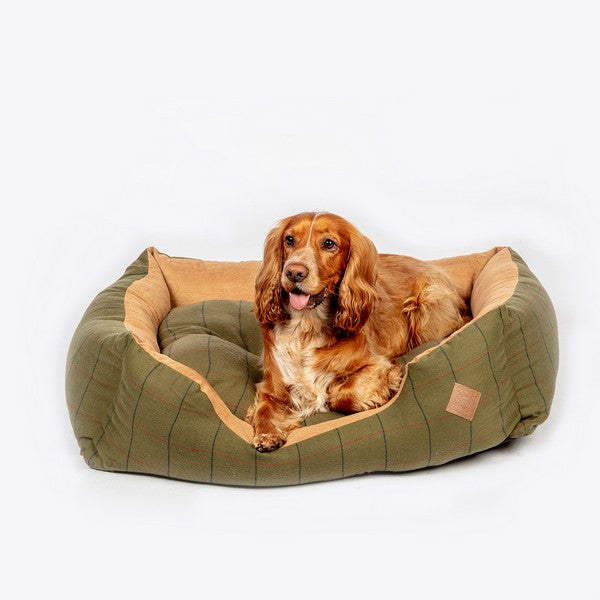 Danish Design Snuggle Bed Green Tweed 45cm