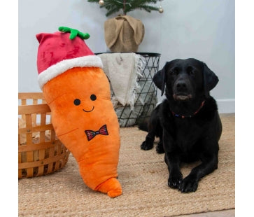 Ancol Giant Karl Carrot Christmas dog toy