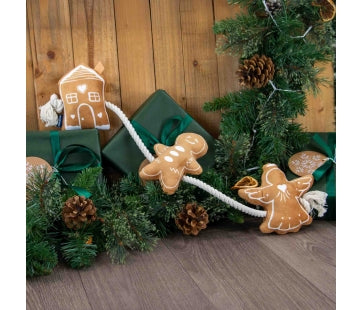 Ancol Gingerbread Rope Christmas dog toy