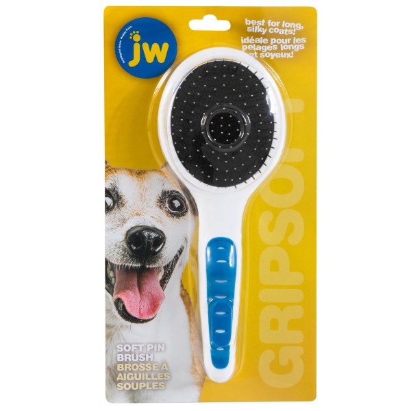 JW Gripsoft Grooming Pin Brush