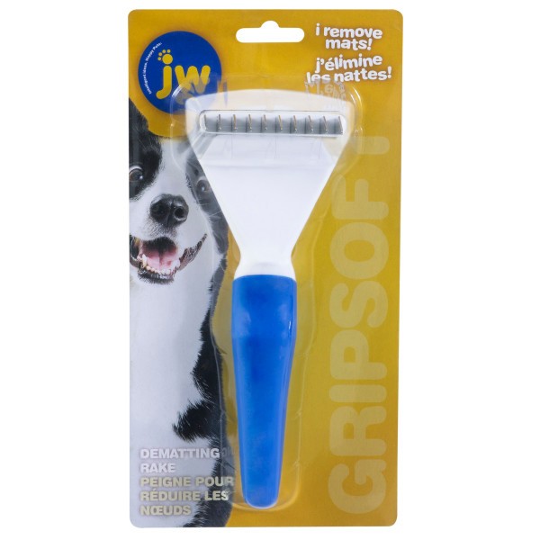 JW Gripsoft Grooming Dematting Rake