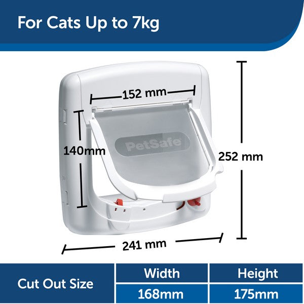 Staywell Magnetically Operated 400 Catflap White