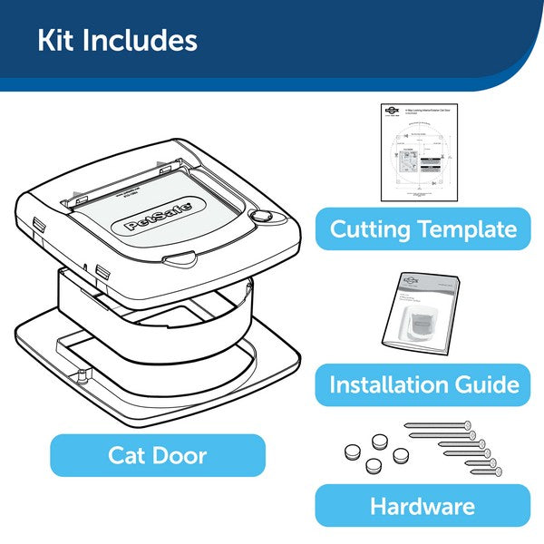 Staywell Magnetically Operated 400 Catflap White