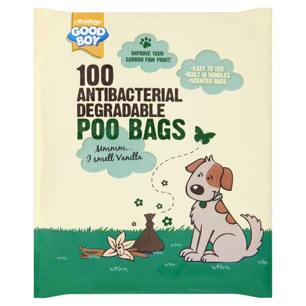 Good Boy Anti Bacterial Poo Bags 100s