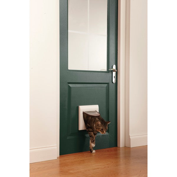 PetSafe Staywell Manual 4 Way Locking Classic Cat Flap White