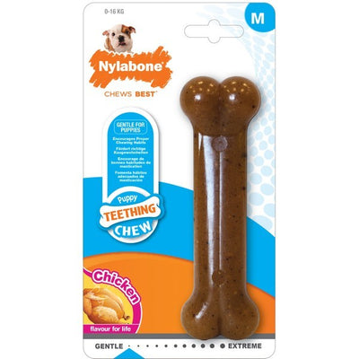 Nylabone Puppybone Chicken Medium Wolf