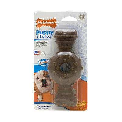 Nylabone Puppy Chew Ring Bone Chicken Wolf