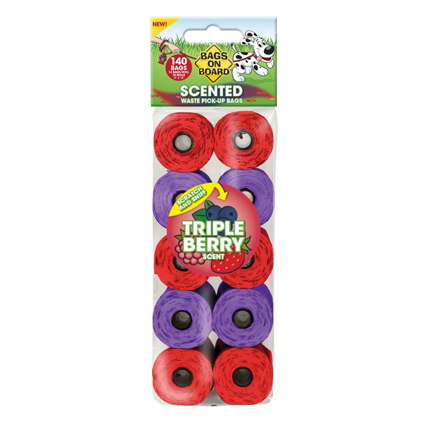 Bags On Board Triple Berry Scented Refill Roll