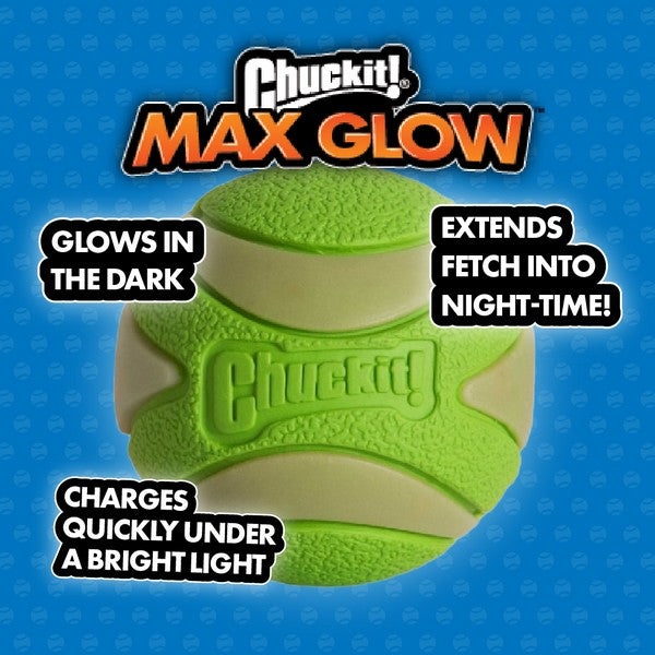 Chuckit Max Glow Launcher With Glow Ball 18M Pro