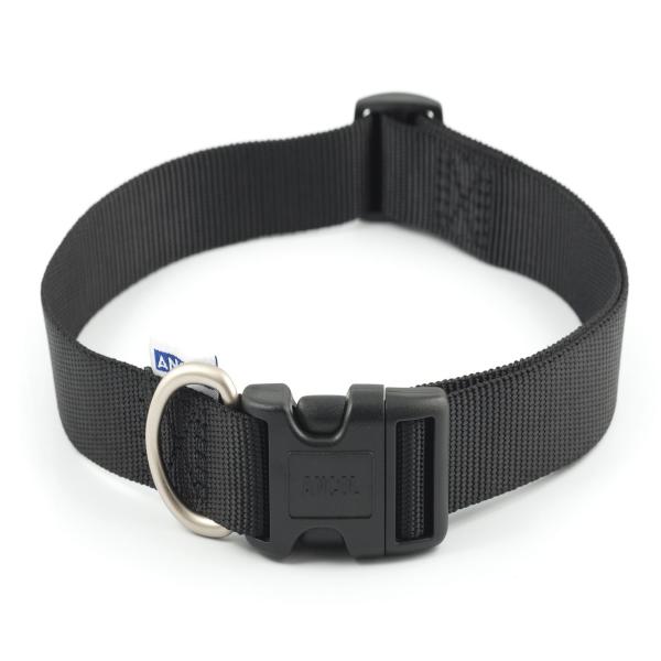 Ancol Viva Adjustable Collar Black 45-70cm Size 5-9