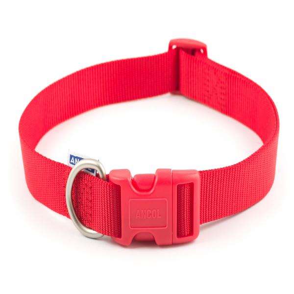 Ancol Viva Adjustable Collar Red 45-70cm Size 5-9