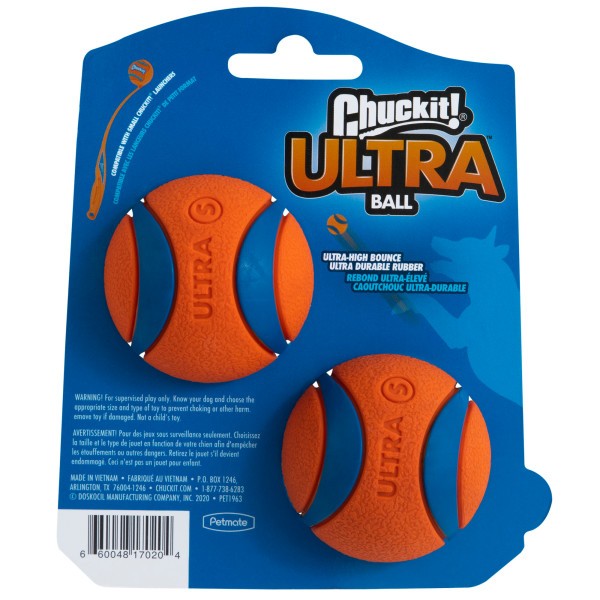 Chuckit! Ultra Ball 2 Pack Small 4.8cm