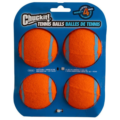 Chuckit! Tennis Ball 4 Pack Medium 6.5cm