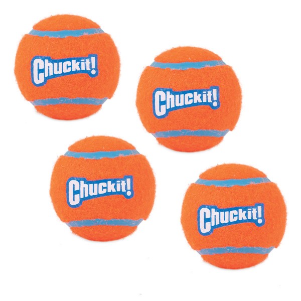 Chuckit! Tennis Ball 4 Pack Medium 6.5cm