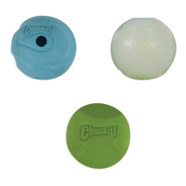 Chuckit! Fetch Medley 3 Pack Assorted Small 4.8cm