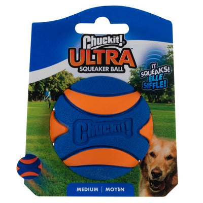 Chuckit! Ultra Squeaker Ball 1 Pack Medium 6.5cm