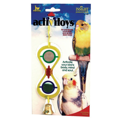 JW Bird Toy Hour Glass Mirror