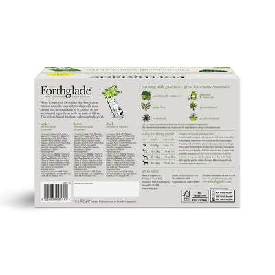 Forthglade Comp Multi Meal Adult TrkLmbDuck 395g [Dcse12]