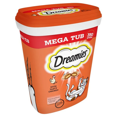 Dreamies Treats with Chicken 350g Tub (2 Pack)