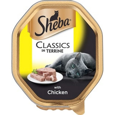 Sheba Classics Cat Tray with Chicken in Terrine 85g