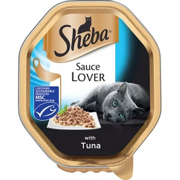 Sheba Sauce Collection Cat Tray with Tuna 85g