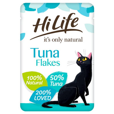 HiLife Its Only Natural Wet Cat Food Pouches in Jelly - Tuna, Fish, and Chicken Flavours