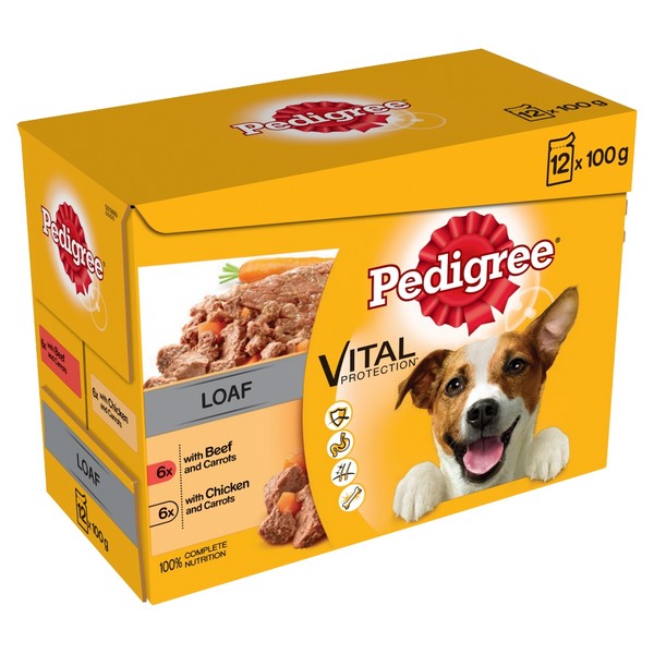 Pedigree Adult Dog Pouches Poultry in Gravy 12x100g