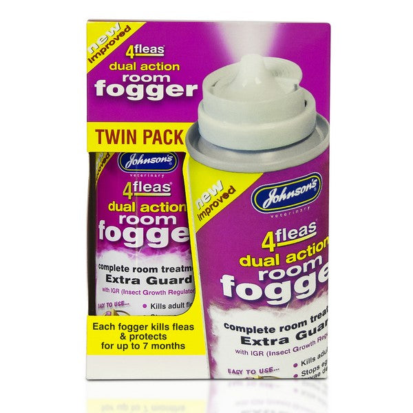 JVP 4 Fleas IGR Household Twin Room Fogger 2x100ml