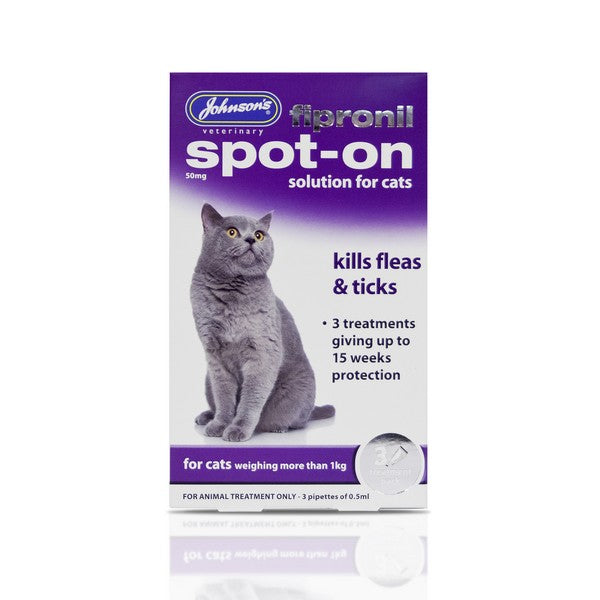 JVP Fipronil Spot On For Cats (3 Vial) 50mg