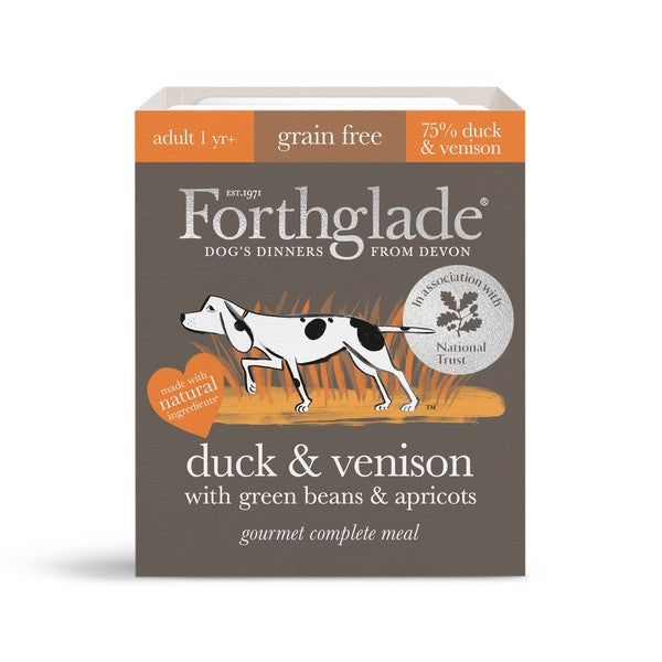 Forthglade Gourmet G/Free Duck/Venison/Green Beans/Apple