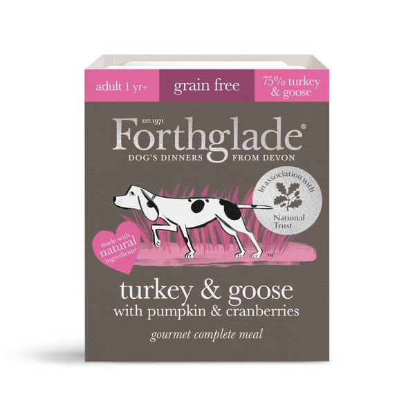 Forthglade Gourmet G/F Turkey/Goose/Pumpkin/Cranberry