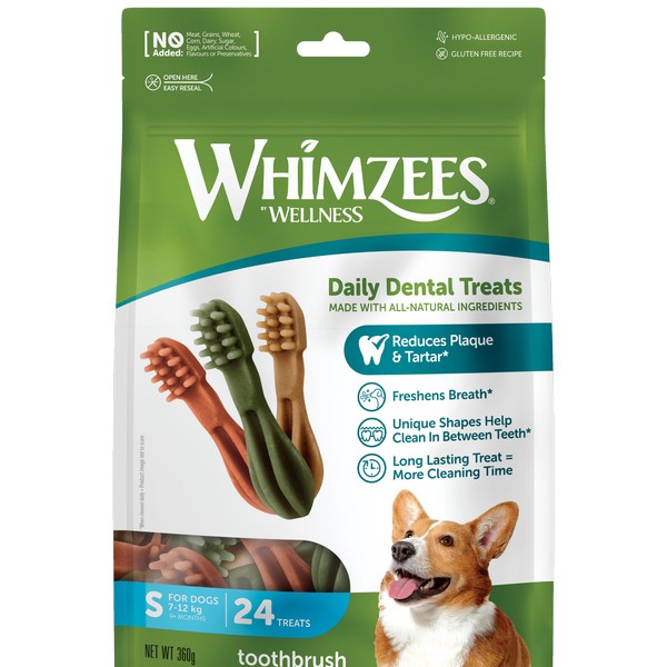 Whimzees Toothbrush Small 90mm (24Pk)