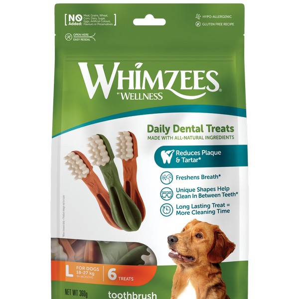 Whimzees Toothbrush Large 150mm (6Pk)