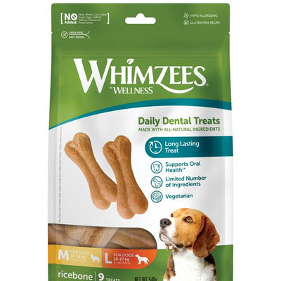 Whimzees Rice Bone 9pk