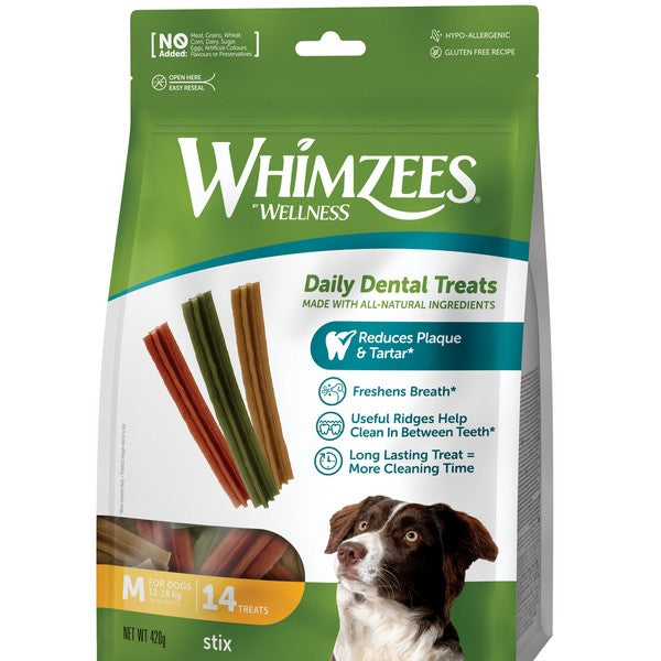 Whimzees Stix Medium 120mm (14Pk)