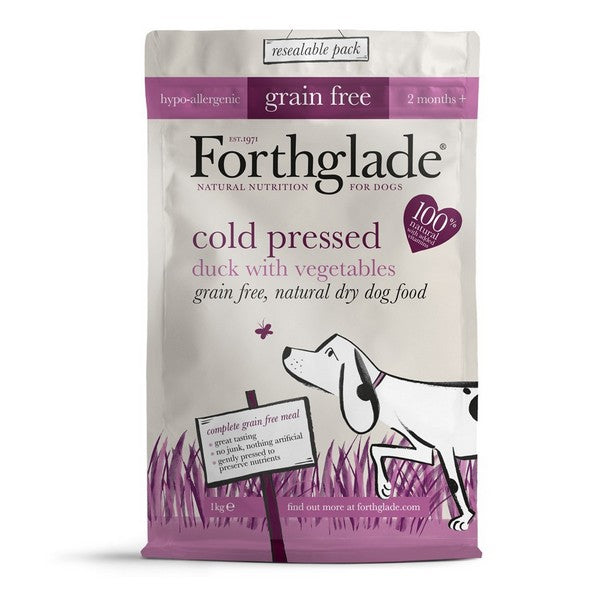 Forthglade Cold Pressed Dry Dog Food Duck Grain Free 6kg