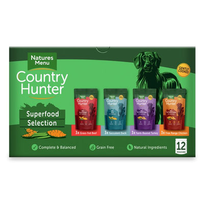 Natures Menu Country Hunter Dog Pouch Multi Pack 150g Pouches